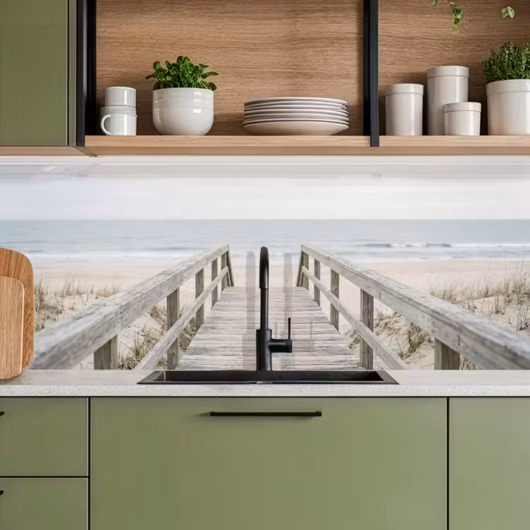 Keuken achterwand - Duinen - Vlonder - Oceaan — 5