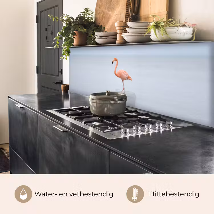 Keuken achterwand - Flamingo - Zee - Roze — 3
