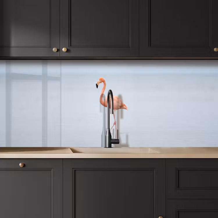 Keuken achterwand - Flamingo - Zee - Roze — 6