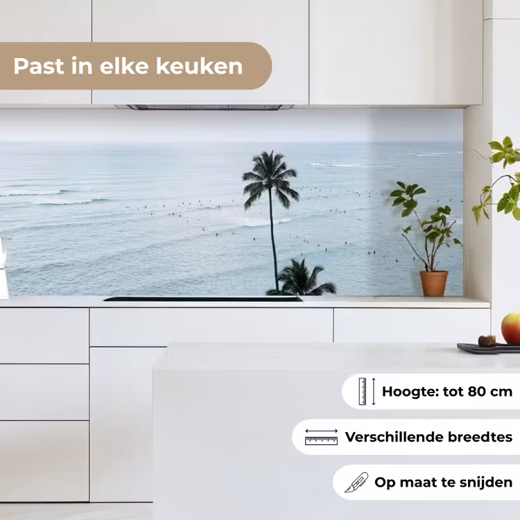 Keuken achterwand - Oceaan - Palmbomen - Surfers — 4