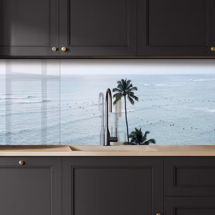 Keuken achterwand - Oceaan - Palmbomen - Surfers — 6