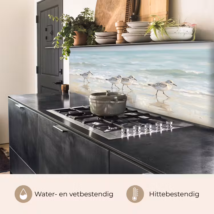 Keuken achterwand - Vogels - Strand - Zee — 3