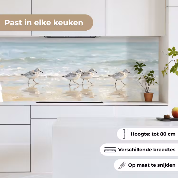 Keuken achterwand - Vogels - Strand - Zee — 4