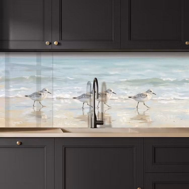 Keuken achterwand - Vogels - Strand - Zee — 6
