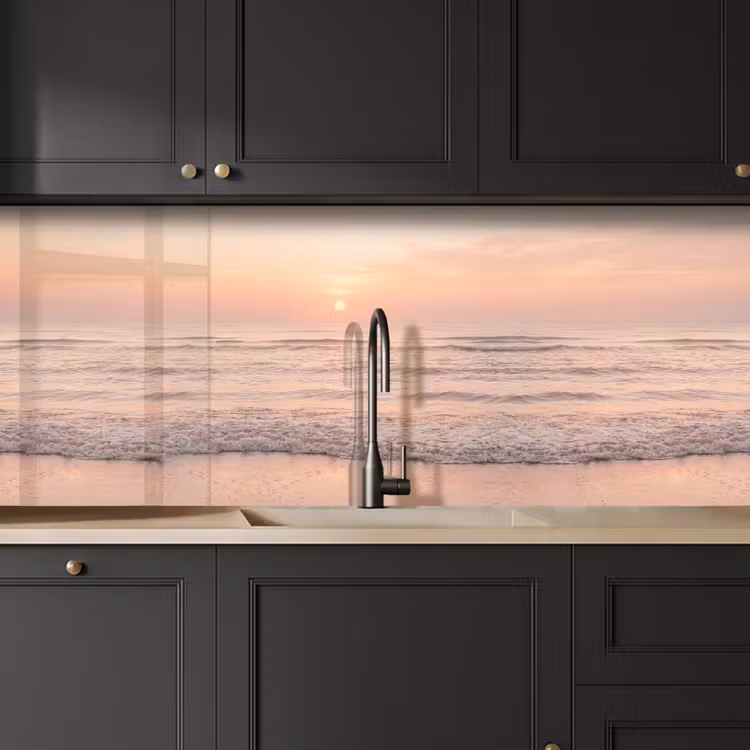 Keuken achterwand - Zon - Strand - Roze — 6