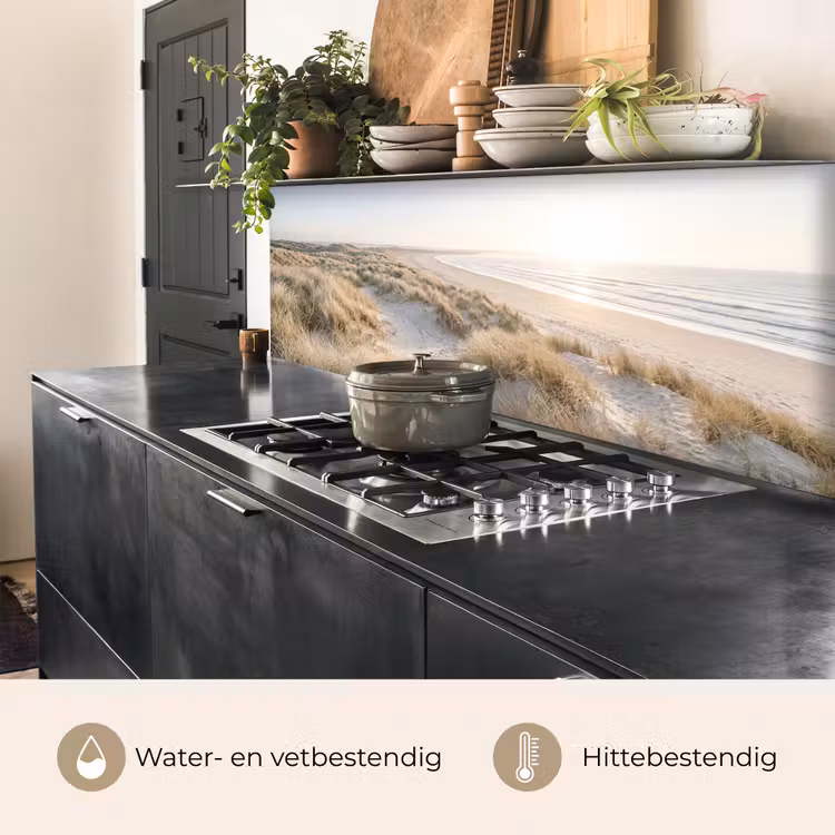 Keuken achterwand - Duinen - Strand - Beige — 3