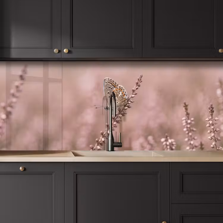 Keuken achterwand - Lavendel - Vlinder - Paars — 6