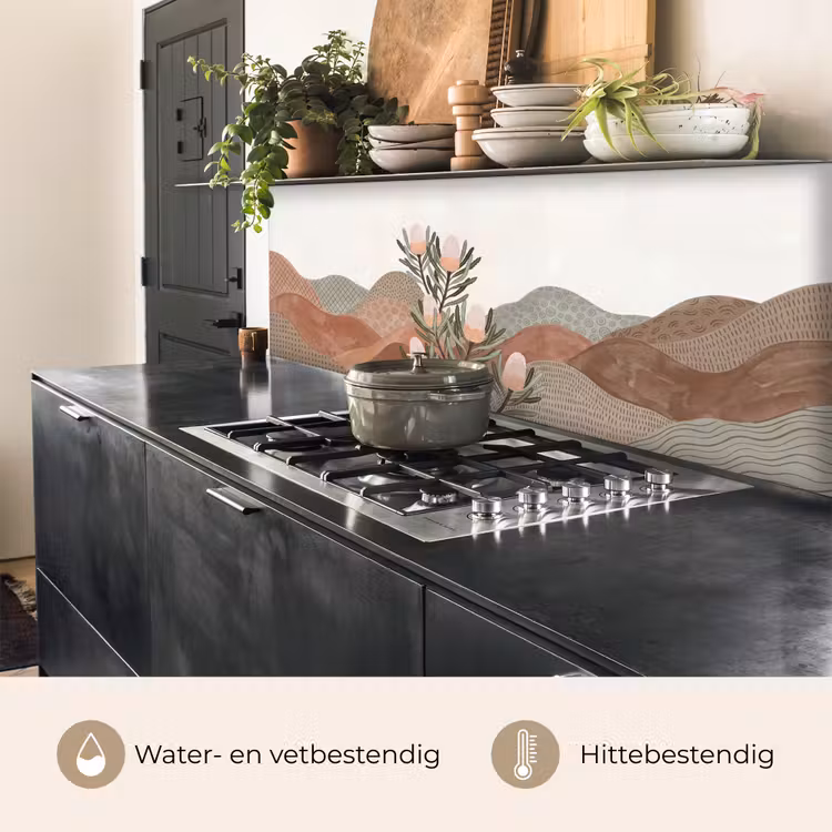 Keuken achterwand - Modern - Heuvels - Terracotta — 3
