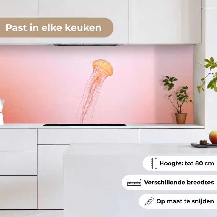 Keuken achterwand - Sierlijk - Kwal - Roze — 4