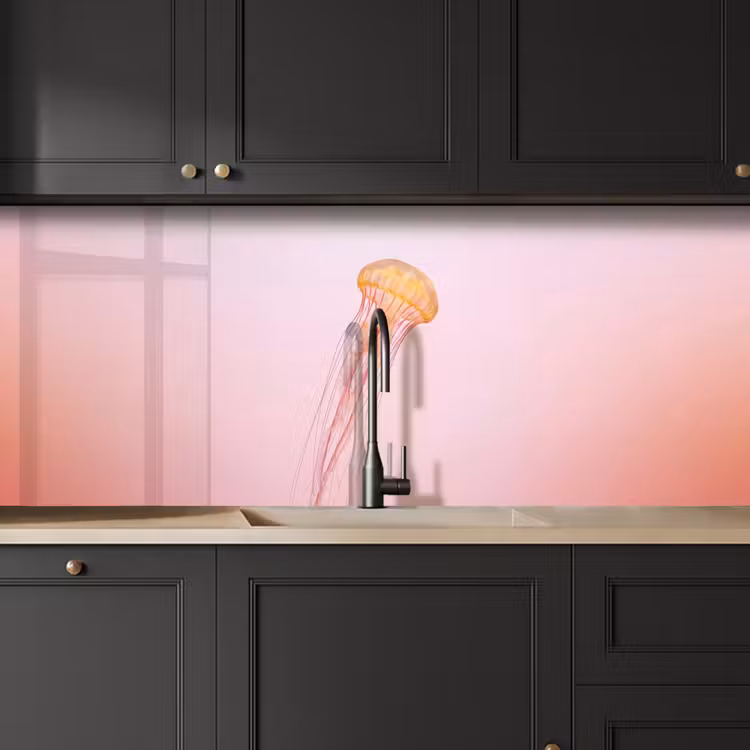 Keuken achterwand - Sierlijk - Kwal - Roze — 6