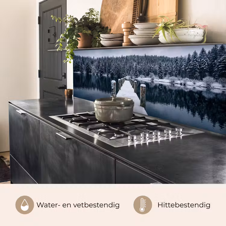 Keuken achterwand - Steiger - Meer - Sneeuw - Bergen - Rustgevend — 3