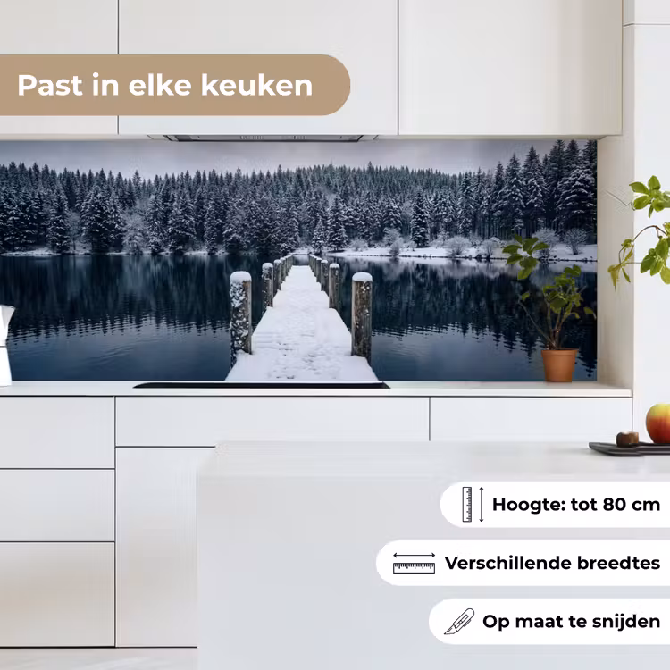 Keuken achterwand - Steiger - Meer - Sneeuw - Bergen - Rustgevend — 4