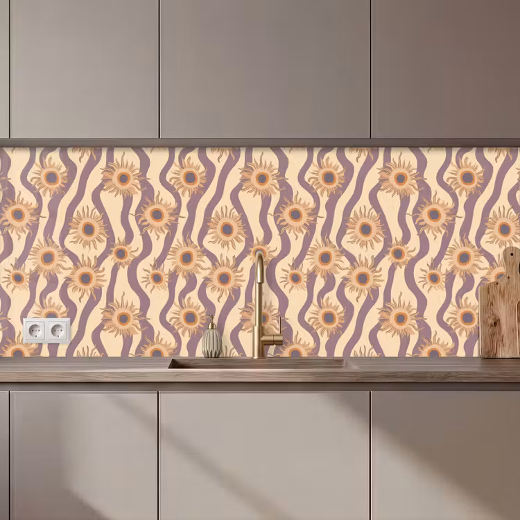 Keuken achterwand - Bohemian - Vibe - Lavendelpaars — 1