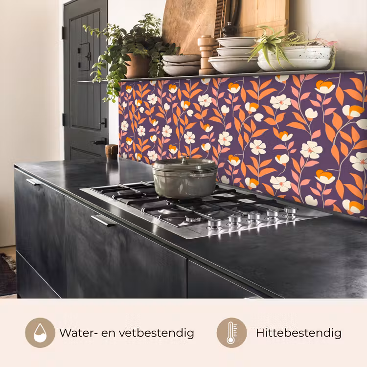 Keuken achterwand - Boho - Vintage - Paars — 3