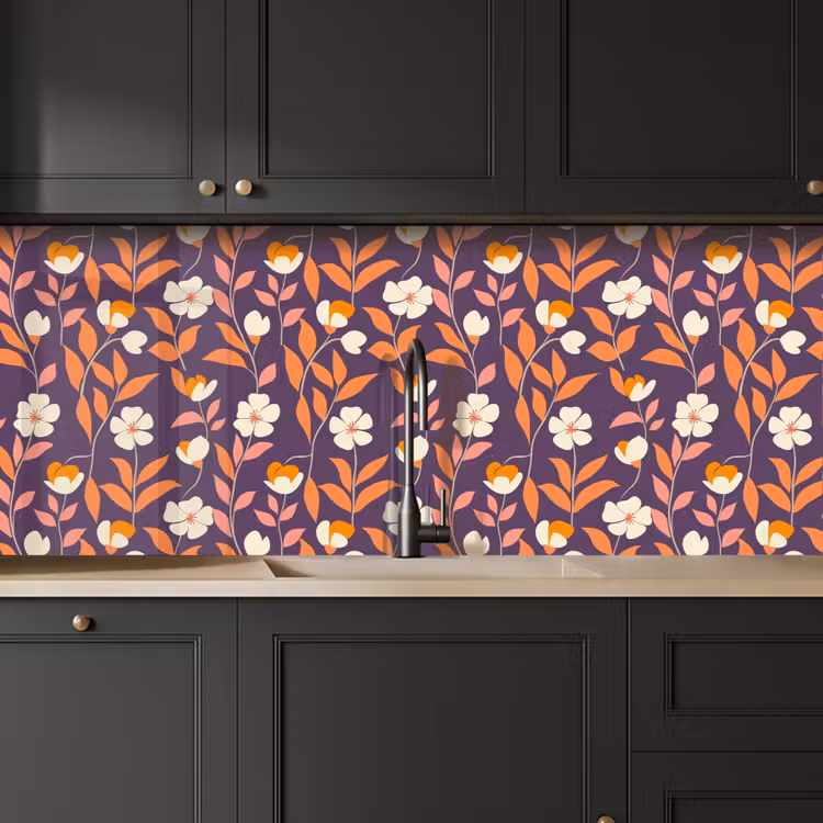 Keuken achterwand - Boho - Vintage - Paars — 6