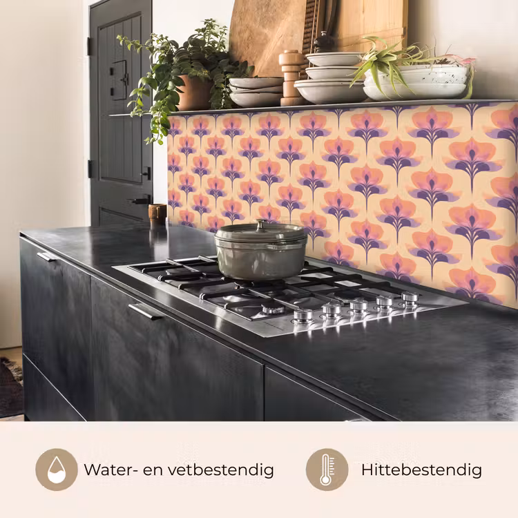 Keuken achterwand - Botanisch - Patroon - Pastel — 3