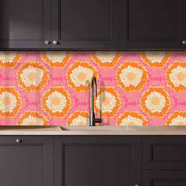 Keuken achterwand - Retro - Bloemen - Kleurrijk — 6