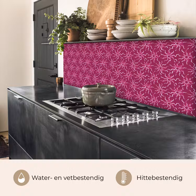 Keuken achterwand - Bohemian - Zon - Magenta — 3