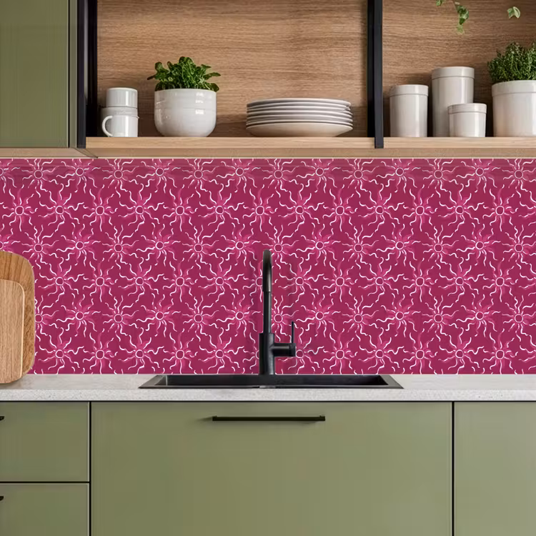 Keuken achterwand - Bohemian - Zon - Magenta — 5