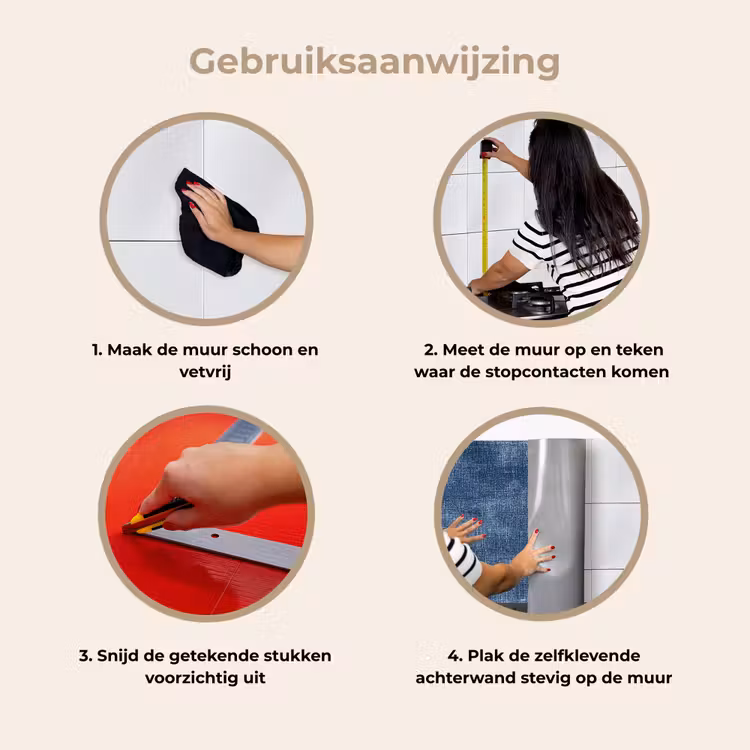 Keuken achterwand - Linnen - Textuur - Patroon - Denim - Rustiek — 7