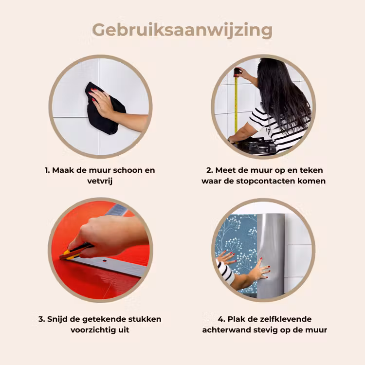 Keuken achterwand - Takken - Bessen - Patroon - Lichtblauw — 7