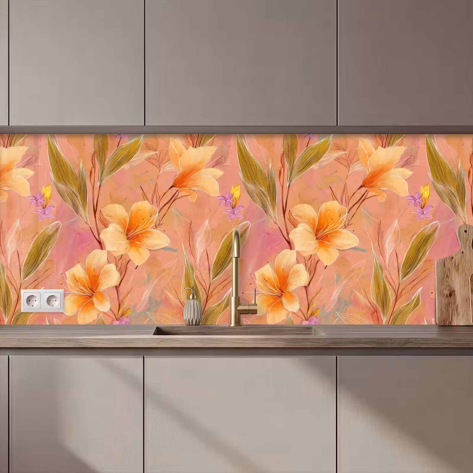 Keuken achterwand - Botanisch - Bloemen - Kleurrijk — 1