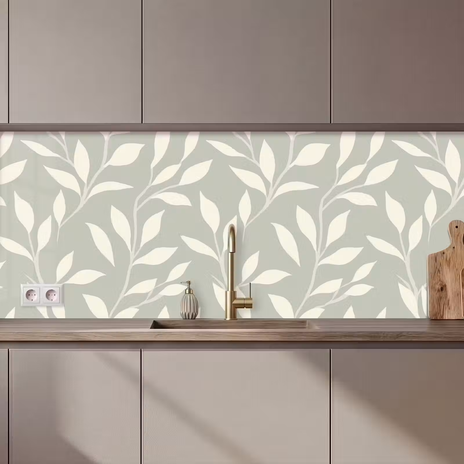 Keuken achterwand - Minimalistisch - Patroon - Groen — 1