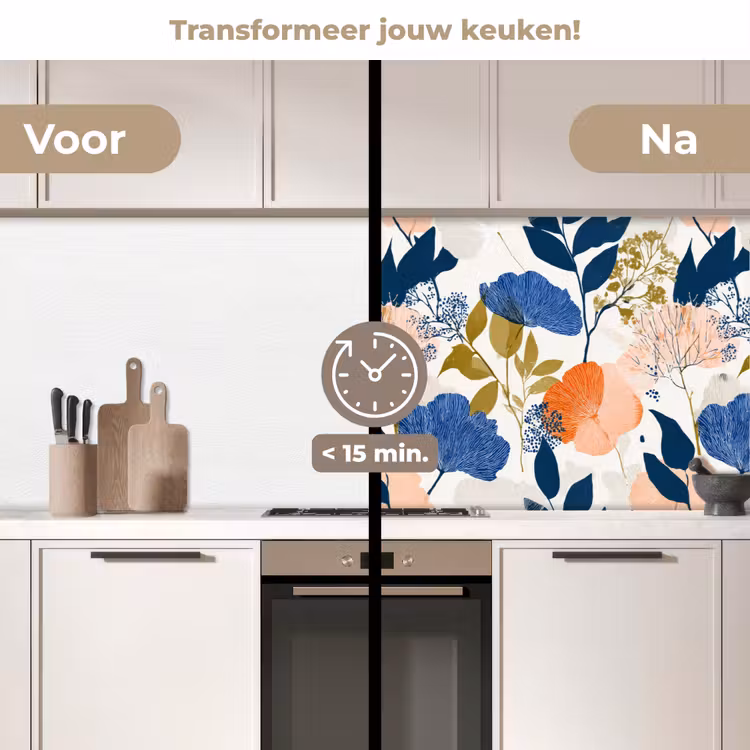 Keuken achterwand - Bloemen - Botanisch - Kleurrijk — 2