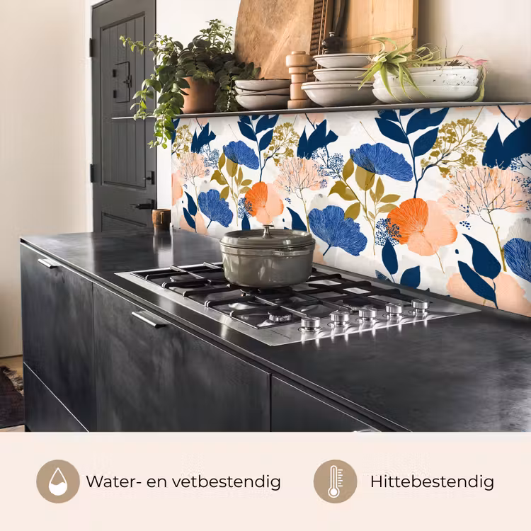 Keuken achterwand - Bloemen - Botanisch - Kleurrijk — 3