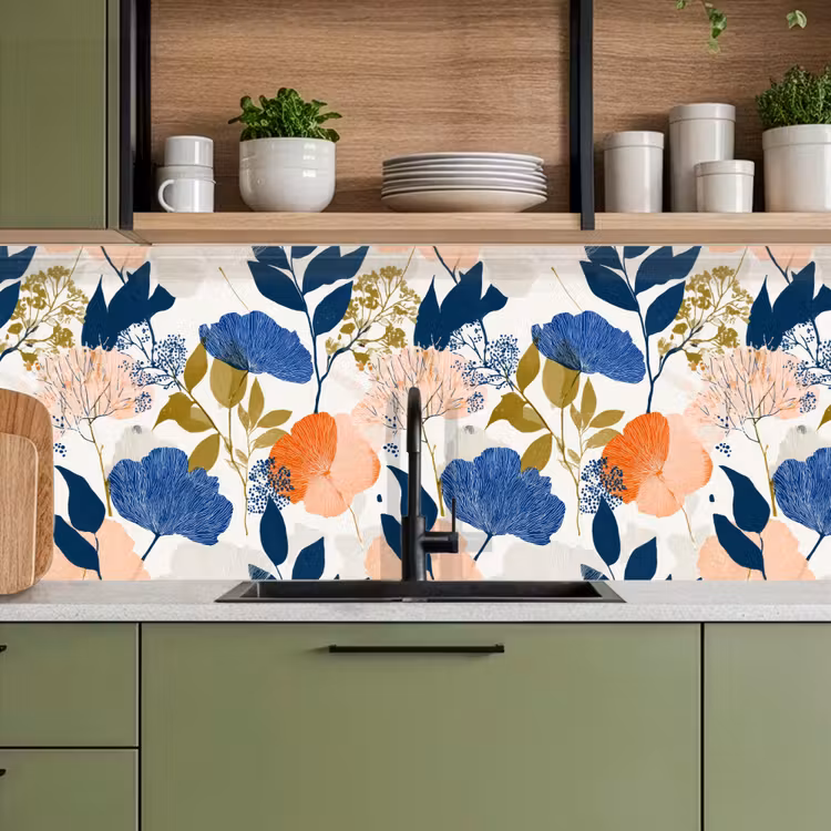 Keuken achterwand - Bloemen - Botanisch - Kleurrijk — 5
