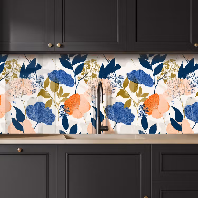 Keuken achterwand - Bloemen - Botanisch - Kleurrijk — 6