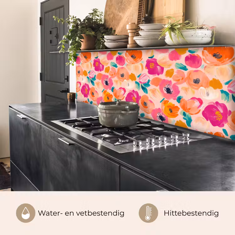 Keuken achterwand - Bloesems - Vrolijk - Kleurrijk — 3