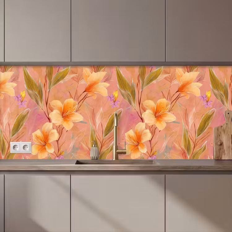 Keuken achterwand - Botanisch - Bloemen - Kleurrijk — 1
