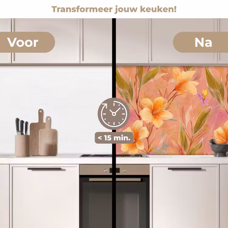 Keuken achterwand - Botanisch - Bloemen - Kleurrijk — 2