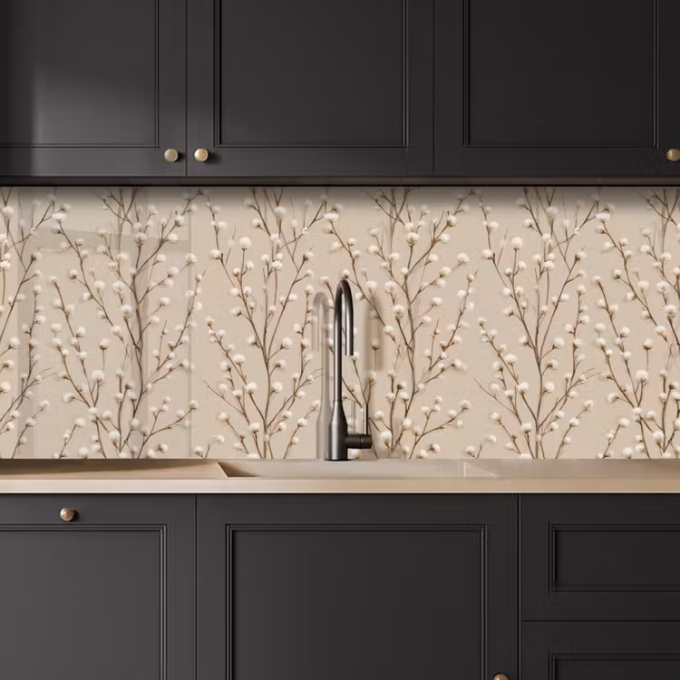 Keuken achterwand - Katoen - Natuur - Taupe — 6