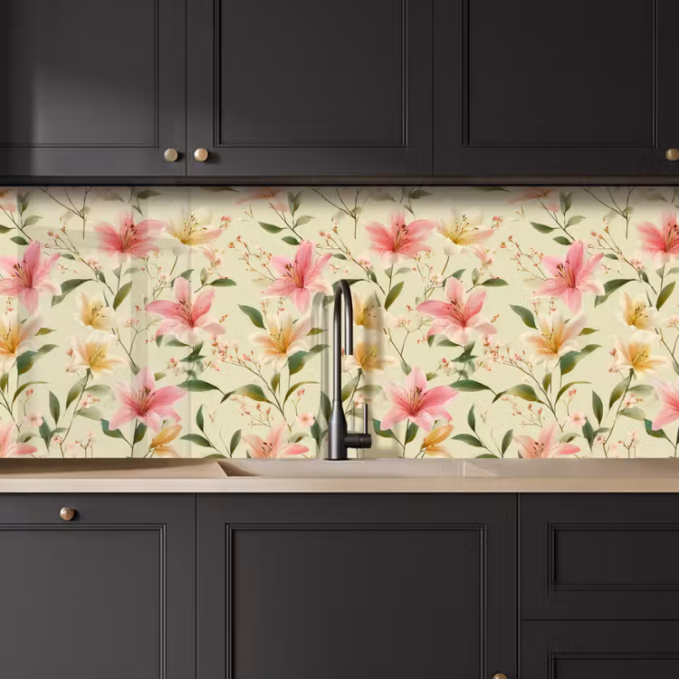Keuken achterwand - Lelies - Sereen - Kleurrijk — 6
