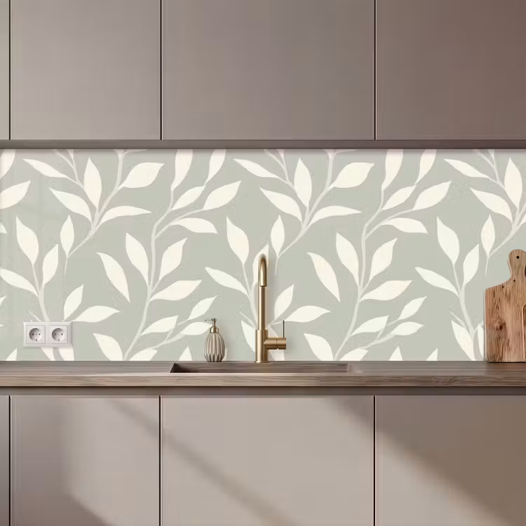 Keuken achterwand - Minimalistisch - Patroon - Groen — 1