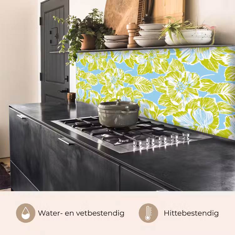 Keuken achterwand - Modern - Bloemen - Groen — 3