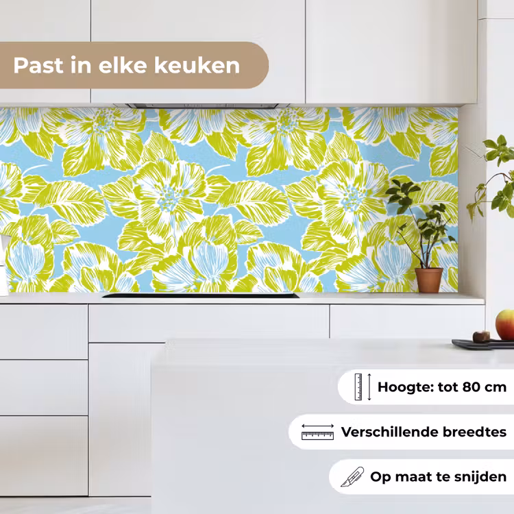Keuken achterwand - Modern - Bloemen - Groen — 4