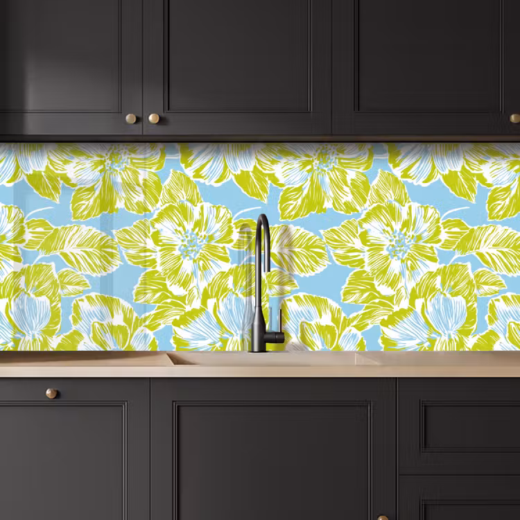 Keuken achterwand - Modern - Bloemen - Groen — 6