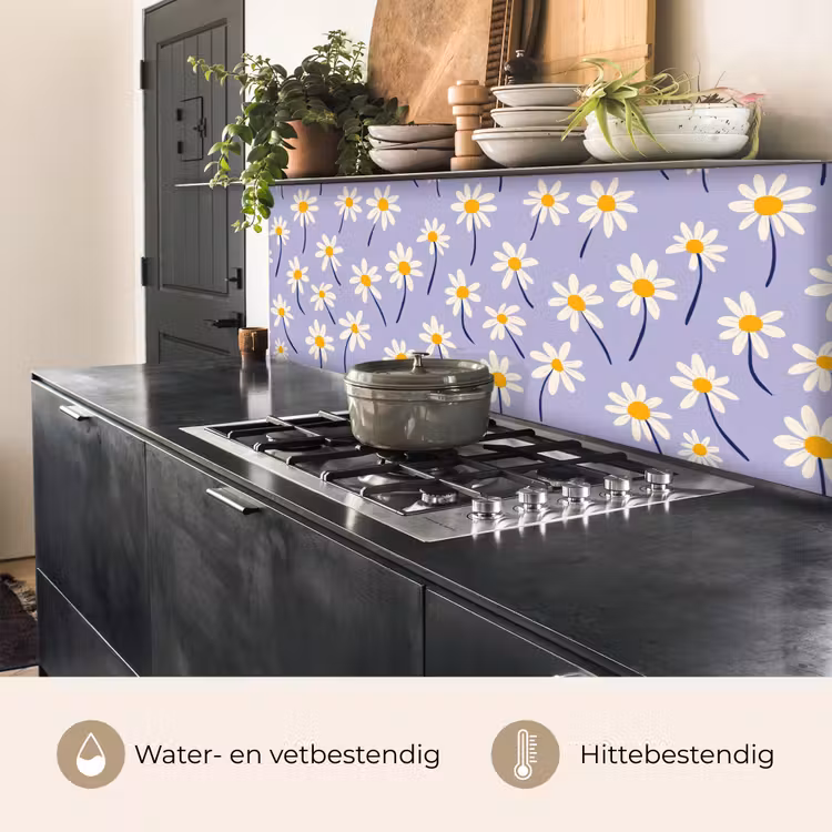 Keuken achterwand - Modern - Madelief - Paars — 3