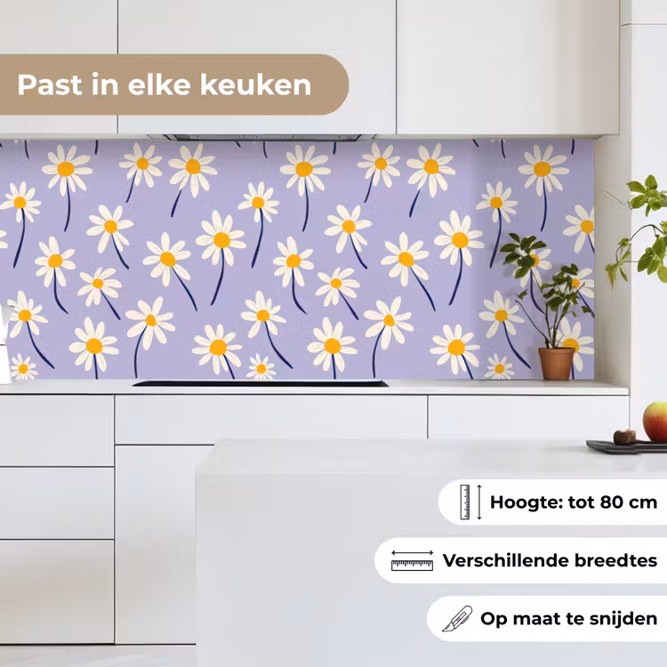 Keuken achterwand - Modern - Madelief - Paars — 4