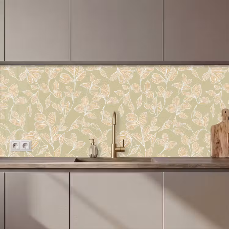 Keuken achterwand - Organisch - Subtiel - Groen — 1
