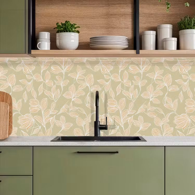 Keuken achterwand - Organisch - Subtiel - Groen — 5