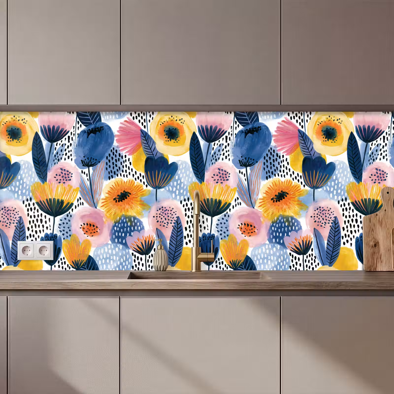 Keuken achterwand - Creatief - Patroon - Kleurrijk — 1