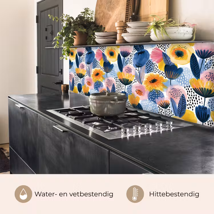 Keuken achterwand - Creatief - Patroon - Kleurrijk — 3