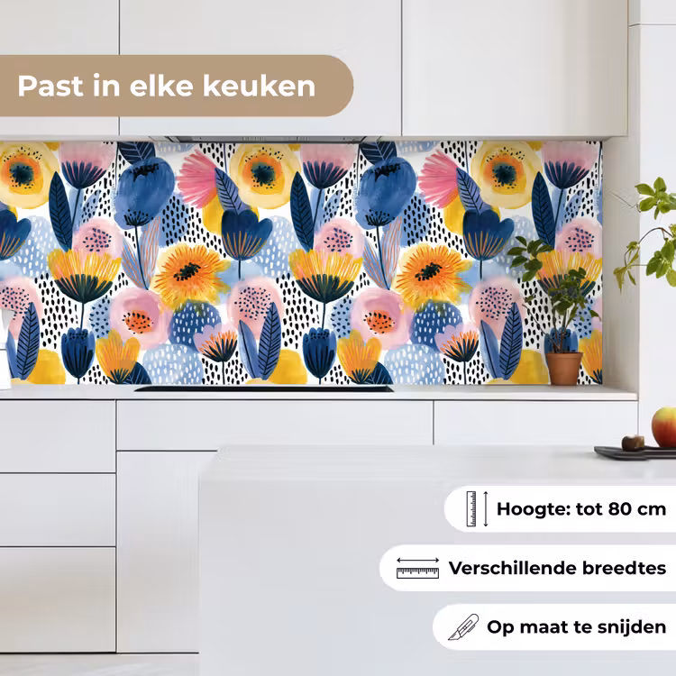 Keuken achterwand - Creatief - Patroon - Kleurrijk — 4