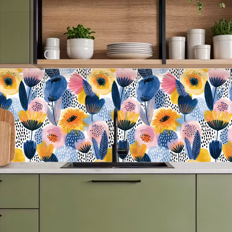 Keuken achterwand - Creatief - Patroon - Kleurrijk — 5