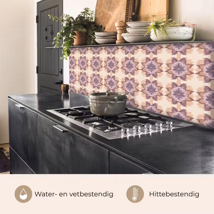 Keuken achterwand - Klassiek - Patroon - Paars — 3