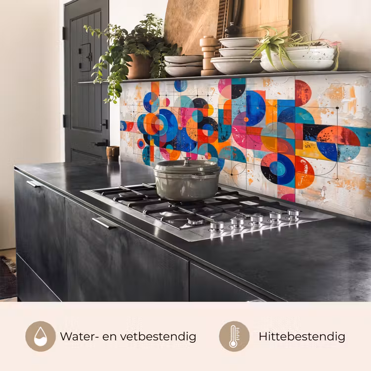 Keuken achterwand - Kunst - Geometrisch - Abstract - Kleurrijk — 3